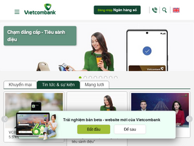 'vietcombank.com.vn' screenshot