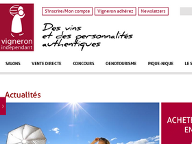 'vigneron-independant.com' screenshot