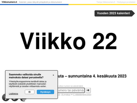 'viikkonumero.fi' screenshot