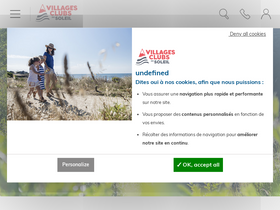 'villagesclubsdusoleil.com' screenshot