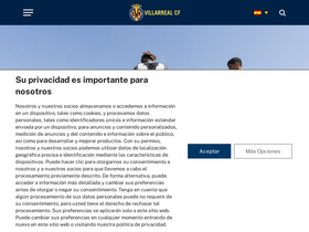 'villarrealcf.es' screenshot