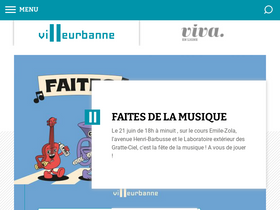 'villeurbanne.fr' screenshot