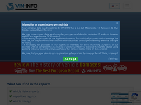 'vin-info.com' screenshot