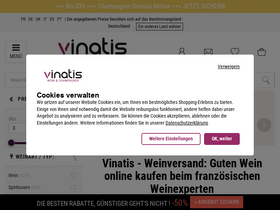 'vinatis.de' screenshot