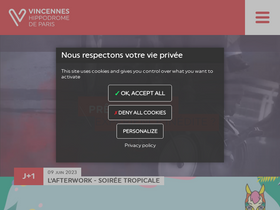 'vincennes-hippodrome.com' screenshot