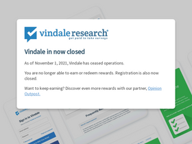 'vindale.com' screenshot