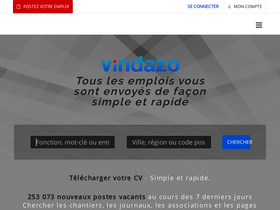 'vindazo.fr' screenshot