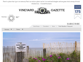 'vineyardgazette.com' screenshot