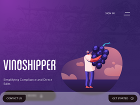 'vinoshipper.com' screenshot