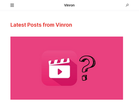 'vinron.in' screenshot
