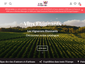 'vins-etonnants.com' screenshot