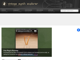 'vintagesynth.com' screenshot