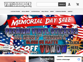 'vinyldisorder.com' screenshot