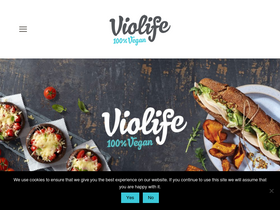'violifefoods.com' screenshot