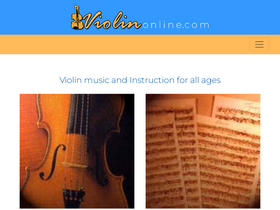 'violinonline.com' screenshot