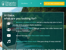 'violinspiration.com' screenshot
