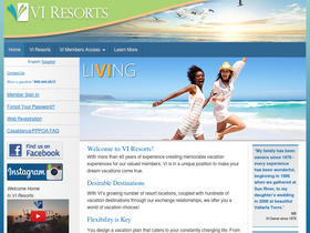 'viresorts.com' screenshot