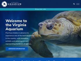 'virginiaaquarium.com' screenshot
