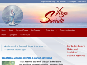 'virgosacrata.com' screenshot