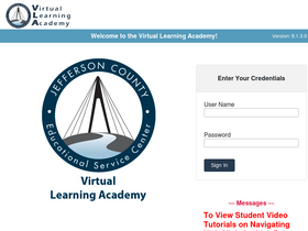 'virtuallearningacademy.net' screenshot