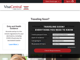 'visacentral.com' screenshot