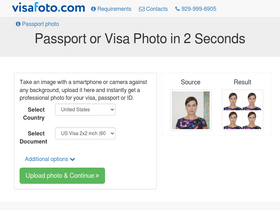 'visafoto.com' screenshot
