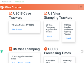 'visagrader.com' screenshot