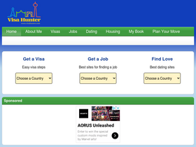 'visahunter.com' screenshot