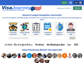 'visajourney.com' screenshot