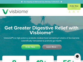 'visbiome.com' screenshot