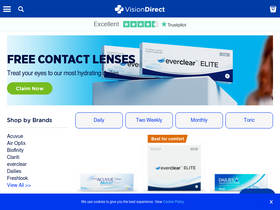 'visiondirect.co.uk' screenshot
