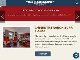 'visitbuckscounty.com' screenshot