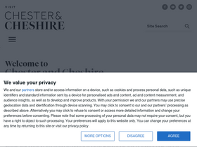 'visitcheshire.com' screenshot