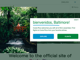 'visitcostarica.com' screenshot