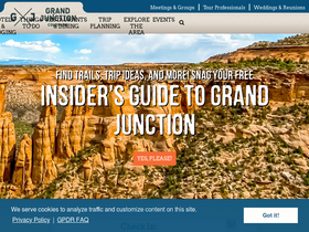 'visitgrandjunction.com' screenshot