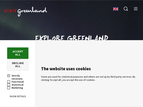 'visitgreenland.com' screenshot