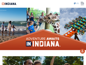 'visitindiana.com' screenshot