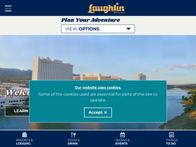 'visitlaughlin.com' screenshot