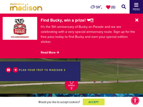 'visitmadison.com' screenshot