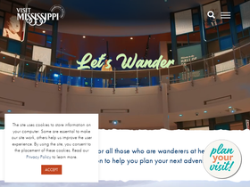 'visitmississippi.org' screenshot