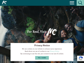 'visitnc.com' screenshot