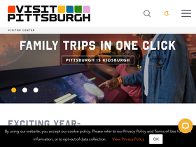 'visitpittsburgh.com' screenshot