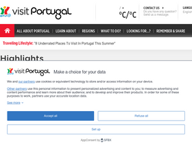 'visitportugal.com' screenshot