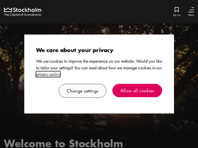 'visitstockholm.com' screenshot