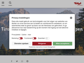 'visittirol.nl' screenshot
