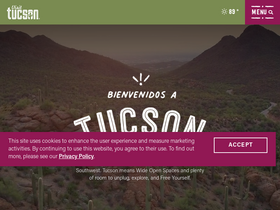 'visittucson.org' screenshot