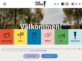 'visitumea.se' screenshot