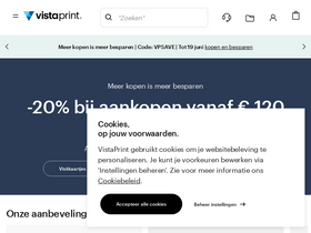 'vistaprint.nl' screenshot