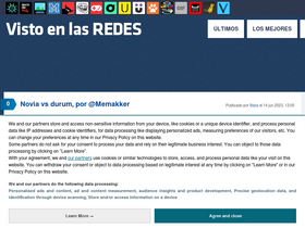 'vistoenlasredes.com' screenshot
