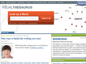 'visualthesaurus.com' screenshot